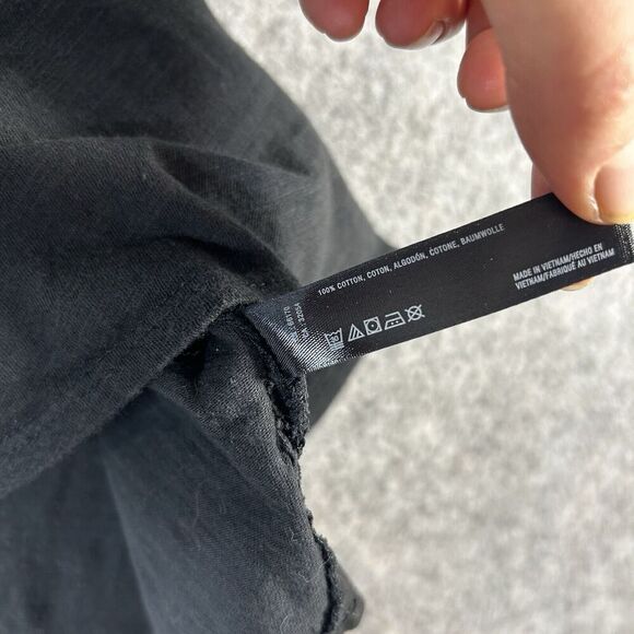 Pure+Gold Tank Top Women Small Black Rounded Hem Scoop Neck Cotton Casual - Picture 7 of 8